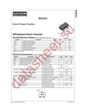 BCX70J datasheet  